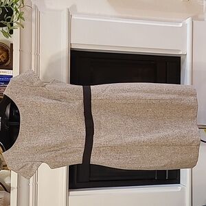 Banana Republic Wool Blend Brown Tan Dress Size 10 Fall 2010